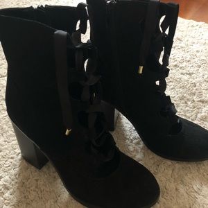 Lace up booties